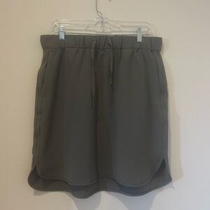 Lululemon On The Fly Grey Sage Skirt